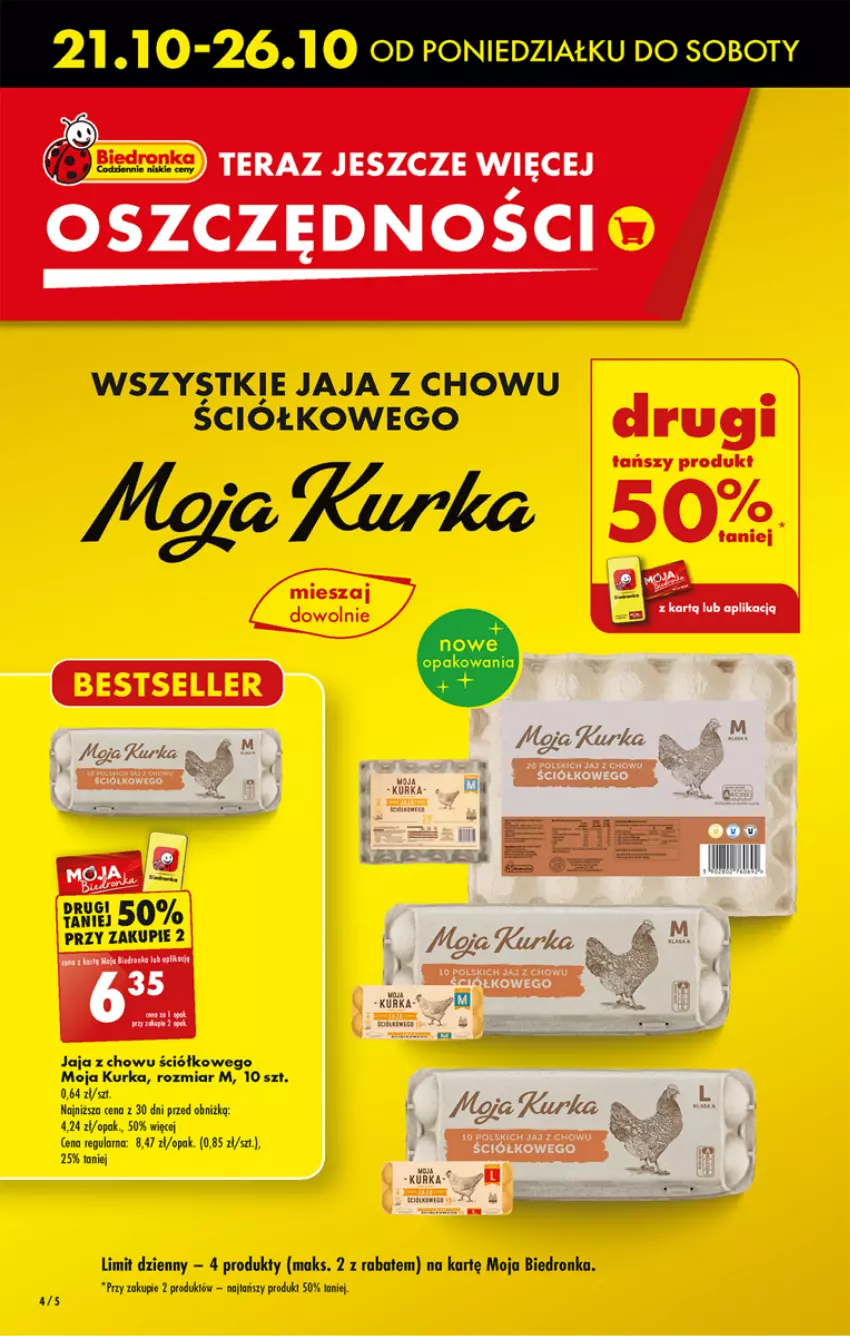 Gazetka promocyjna Biedronka - Od Poniedziałku - ważna 21.10 do 26.10.2024 - strona 6 - produkty: Jaja