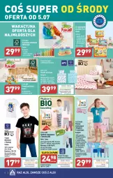 Gazetka promocyjna Aldi - COŚ do domu i nie tylko - Gazetka - ważna od 08.07 do 08.07.2023 - strona 8 - produkty: Gra, Układanka, Pościel, Kosz, Puzzle, T-shirt, Poszewka, Koszulka, Wełna, Dzieci, Spodnie, Klocki, Pocopiano, Drewniane klocki, Obraz, Piżama