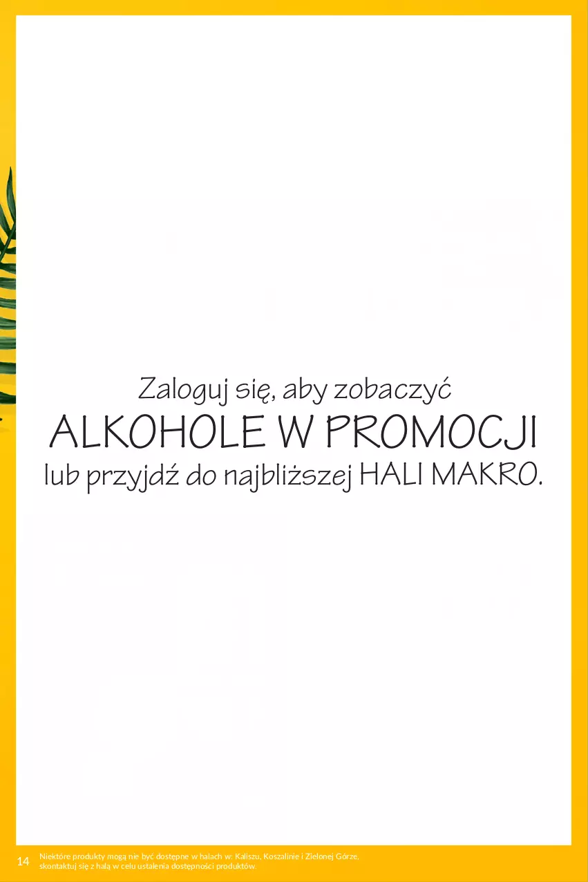 Gazetka promocyjna Makro - Summer Drinks - ważna 07.07 do 03.08.2026 - strona 14 - produkty: Alkohole, JBL, Kosz, Piwo, Szal