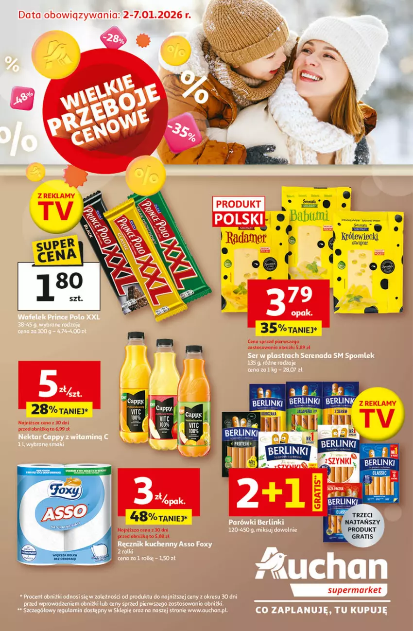 Gazetka promocyjna Auchan - Wielkie Przeboje Cenowe Supermarket Auchan Franczyza - ważna 02.01 do 07.01.2026 - strona 1 - produkty: Gra