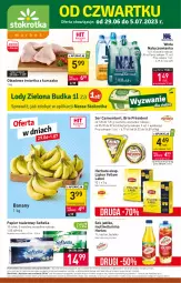 Gazetka promocyjna Stokrotka - Market - Gazetka - ważna od 05.07 do 05.07.2023 - strona 1 - produkty: Kurczak, Banany, Nałęczowianka, Warzywa, Sok, Ser, Papier, Brie, Président, Papier toaletowy, Camembert, Lipton, Owoce, Woda, Herbata, Mięso, Hortex