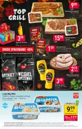 Gazetka promocyjna Stokrotka - Market - Gazetka - ważna od 05.07 do 05.07.2023 - strona 9 - produkty: Prymat, Warzywa, Top, Sok, Mus, Węgiel drzewny, Sokołów, Big Milk, Zapalarka, Lody, Algida, Boczek, Owoce, Kiełbasa biała, Grill, Kiełbasa, Mięso, Musztarda, LG