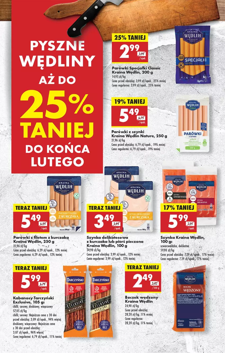 Gazetka promocyjna Biedronka - Od Czwartku - ważna 13.02 do 19.02.2025 - strona 44 - produkty: Boczek, Kabanos, Kurczak, Parówki, Parówki z szynki, Piec, Ser, Szynka, Szynka delikatesowa, Tarczyński, Tera