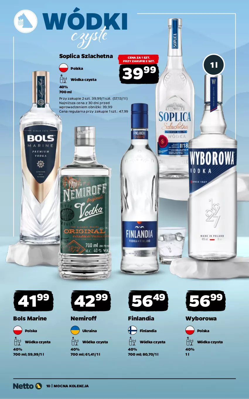 Gazetka promocyjna Netto - Alkohole - Mocne - ważna 02.03 do 14.03.2026 - strona 10 - produkty: Bols, Finlandia, Soplica, Wódka, Wyborowa