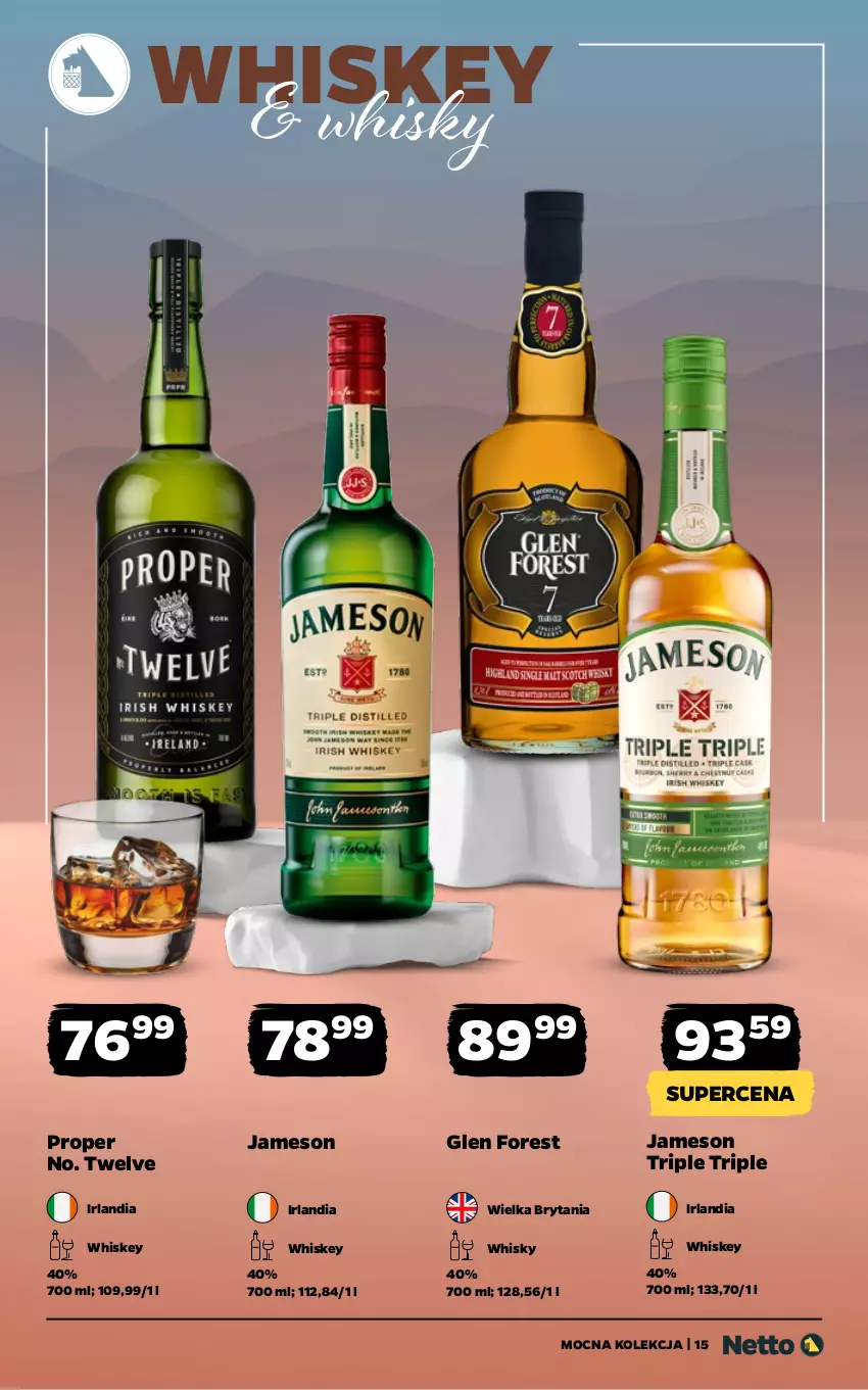 Gazetka promocyjna Netto - Alkohole - Mocne - ważna 02.03 do 14.03.2026 - strona 15 - produkty: Jameson, Whiskey, Whisky