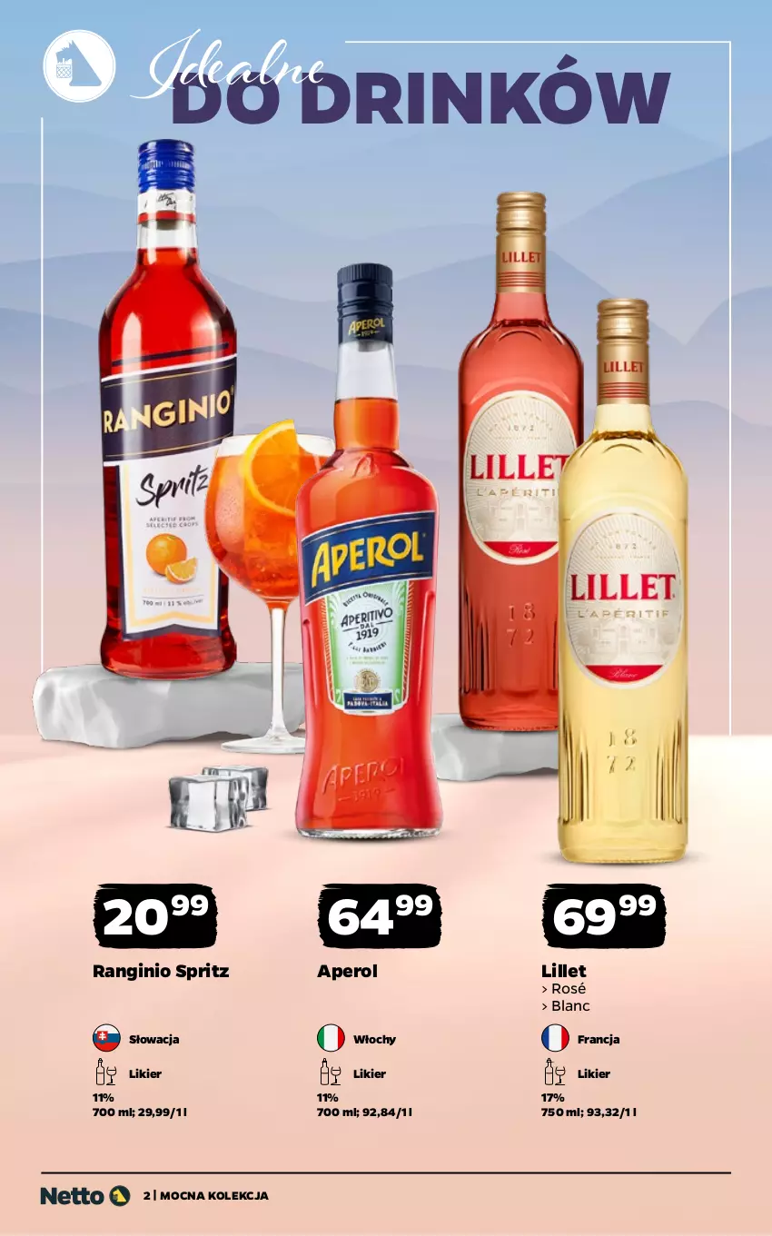 Gazetka promocyjna Netto - Alkohole - Mocne - ważna 02.03 do 14.03.2026 - strona 2 - produkty: Aperol, Gin, Likier