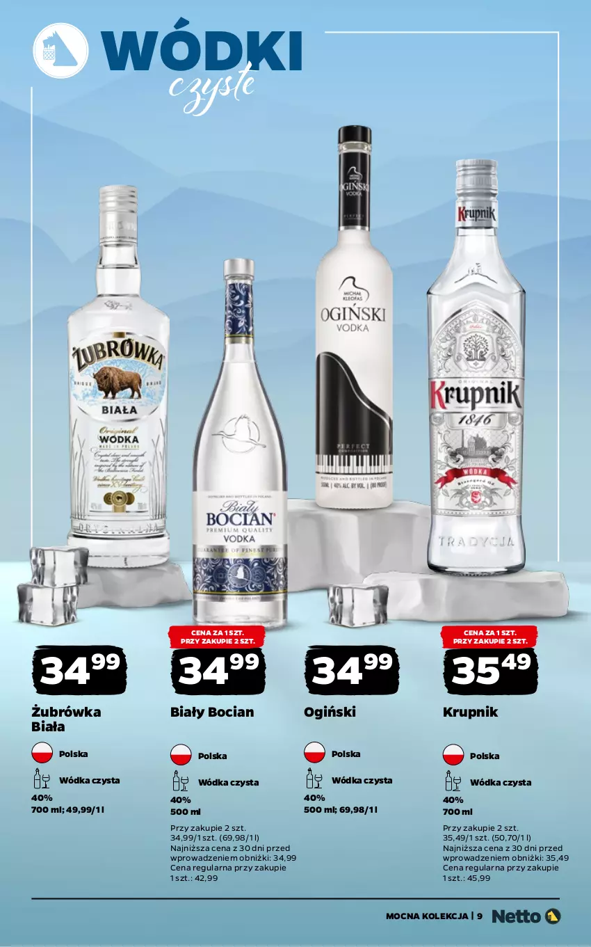 Gazetka promocyjna Netto - Alkohole - Mocne - ważna 02.03 do 14.03.2026 - strona 9 - produkty: Biały Bocian, Krupnik, Ogiński, Wódka