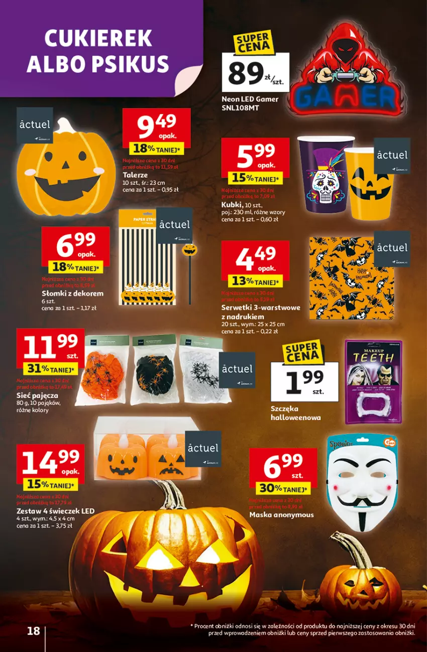 Gazetka promocyjna Auchan - Wielkie przeboje cenowe Hipermarket - ważna 23.10 do 29.10.2025 - strona 18 - produkty: Fa, Maska, Ser, Serwetki, Talerz