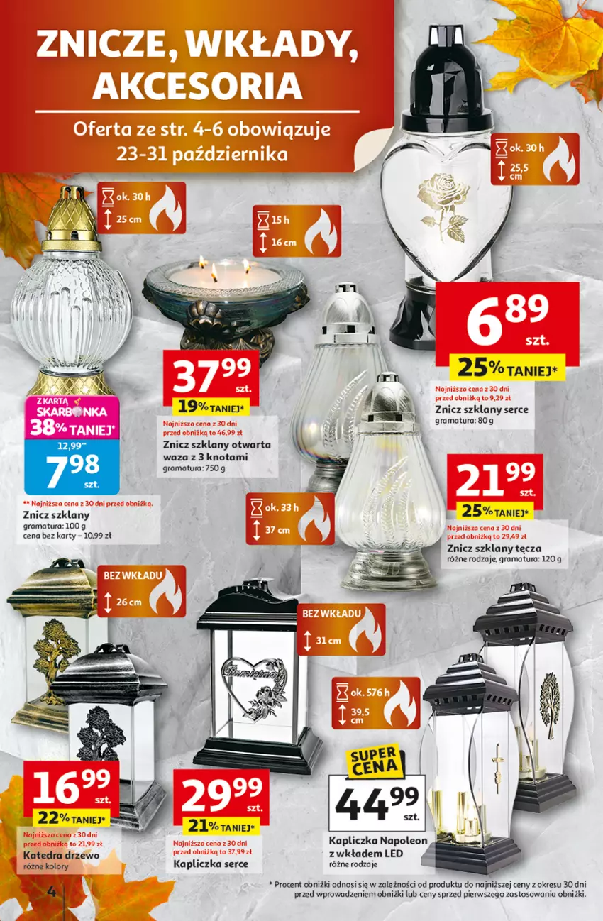 Gazetka promocyjna Auchan - Wielkie przeboje cenowe Hipermarket - ważna 23.10 do 29.10.2025 - strona 4 - produkty: Gra, Leon, Oleo, Rama, Ser, Znicz