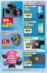Gazetka promocyjna Auchan - Wielkie przeboje cenowe Hipermarket - Gazetka - ważna od 29.10 do 29.10.2025 - strona 41 - produkty: Halo, LED TV, Gra, Acer, Amol, Mikrofon, Pasek, Smartwatch, Kamera, Kamery, HD ready, Krokomierz, Bateria, Samsung, Wideorejestrator, Gala, PLATINET, Smartfon