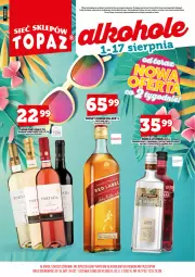 Gazetka promocyjna Topaz - Gazetka - Gazetka - ważna od 17.08 do 17.08.2025 - strona 3 - produkty: Top, Por, Johnnie Walker, Portada, Wódka, Whisky, Wino