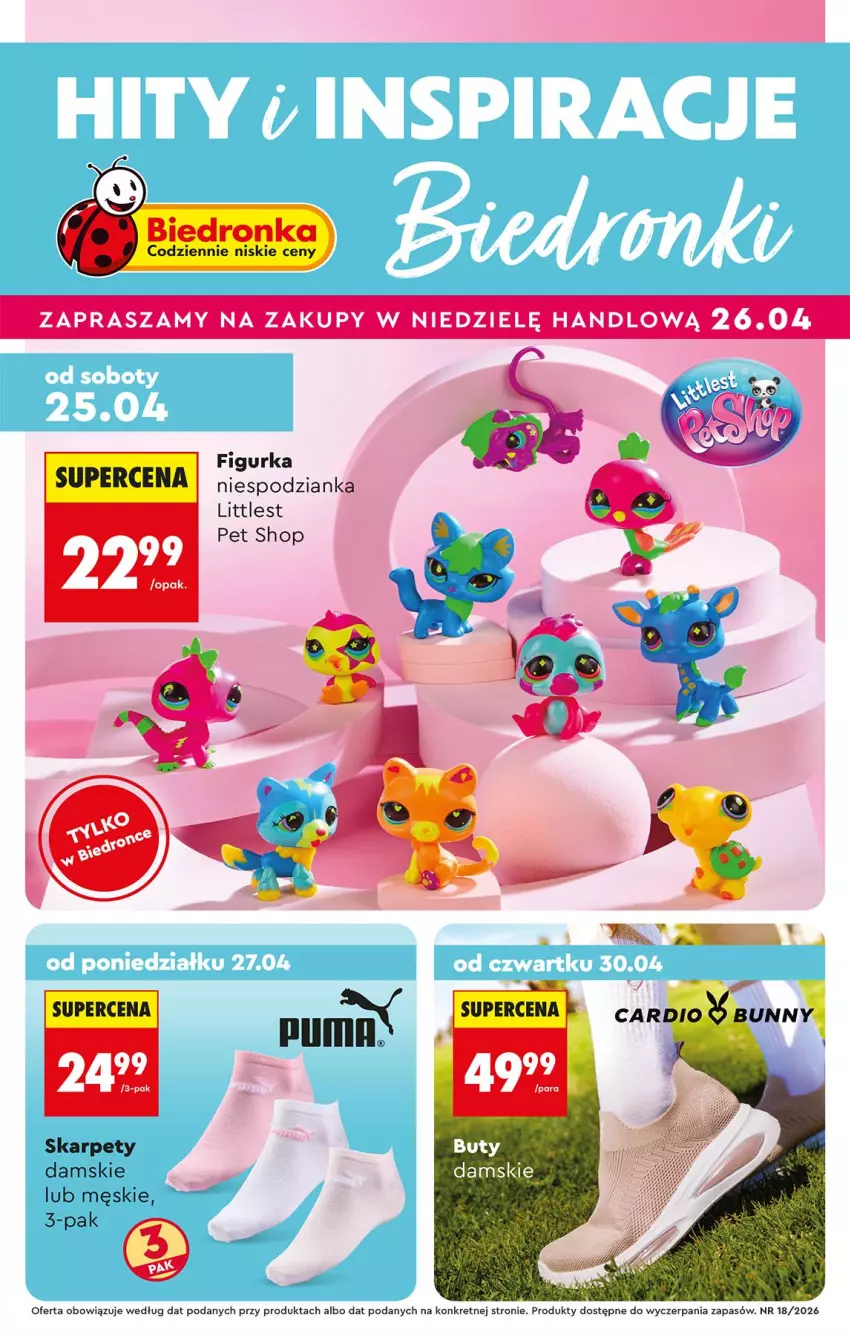 Gazetka promocyjna Biedronka - Okazje Tygodnia - ważna 25.04 do 09.05.2026 - strona 1 - produkty: Karp, Kret, Littlest Pet Shop