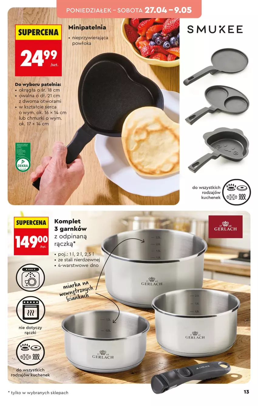 Gazetka promocyjna Biedronka - Okazje Tygodnia - ważna 25.04 do 09.05.2026 - strona 13 - produkty: Patelnia, Ser