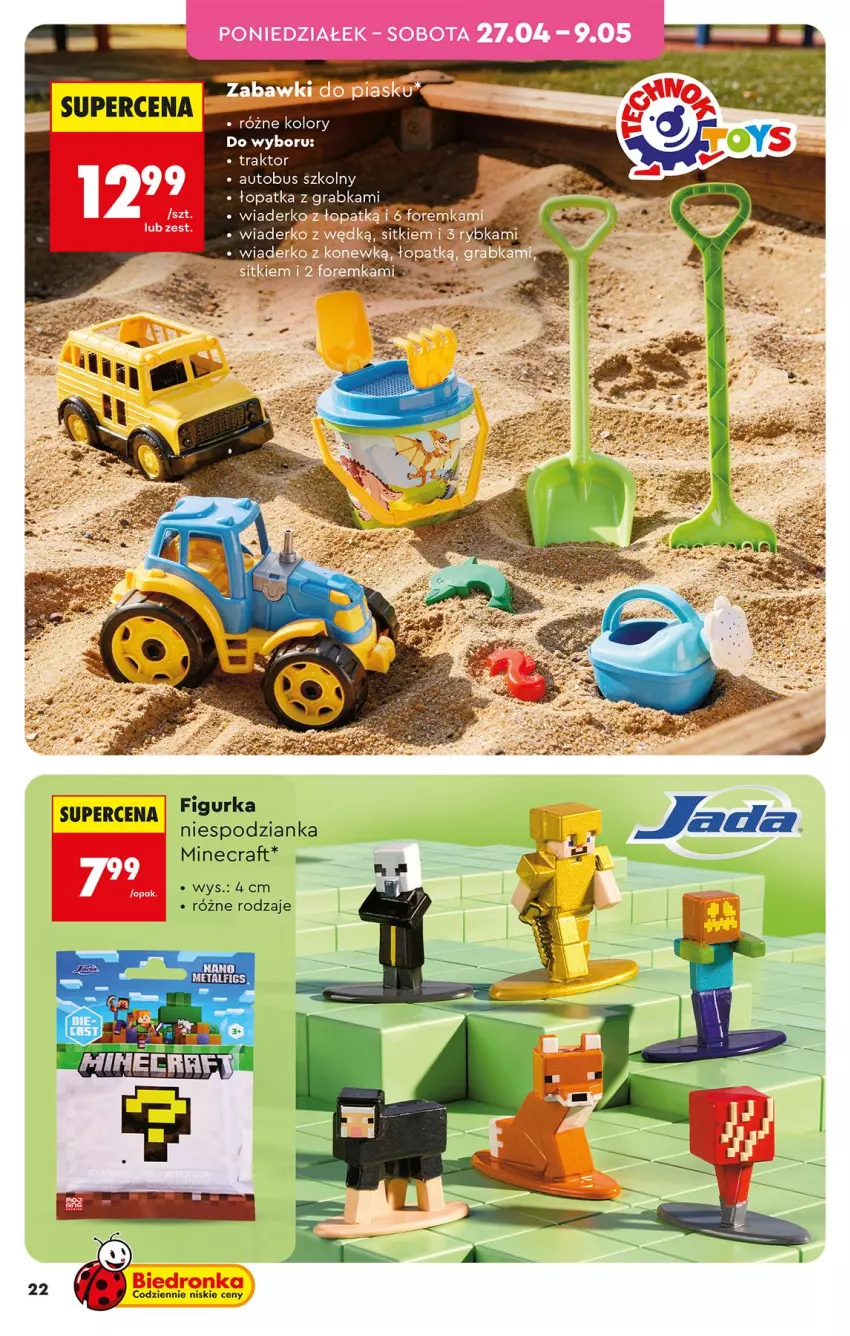 Gazetka promocyjna Biedronka - Okazje Tygodnia - ważna 25.04 do 09.05.2026 - strona 22 - produkty: Autobus, Gra, Minecraft, Traktor