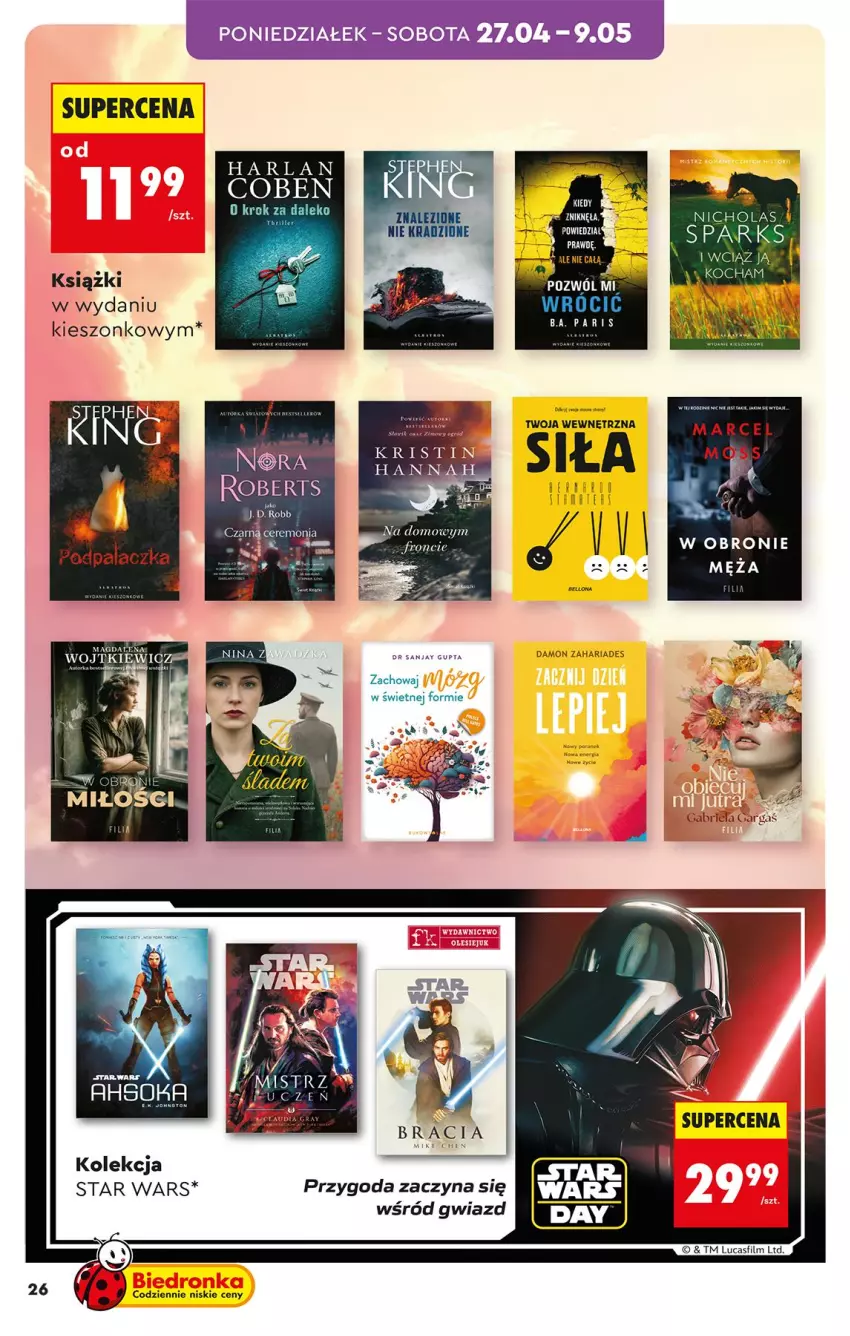 Gazetka promocyjna Biedronka - Okazje Tygodnia - ważna 25.04 do 09.05.2026 - strona 26 - produkty: Koc, Star Wars