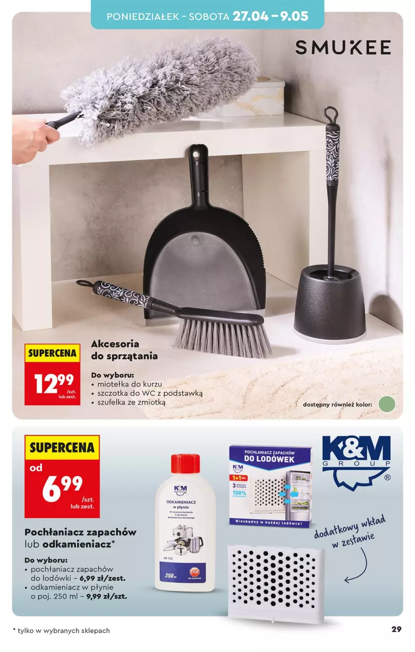 Gazetka promocyjna Biedronka - Okazje Tygodnia - ważna 25.04 do 09.05.2026 - strona 29 - produkty: Odkamieniacz, Szczotka, Szczotka do WC, Szufelka