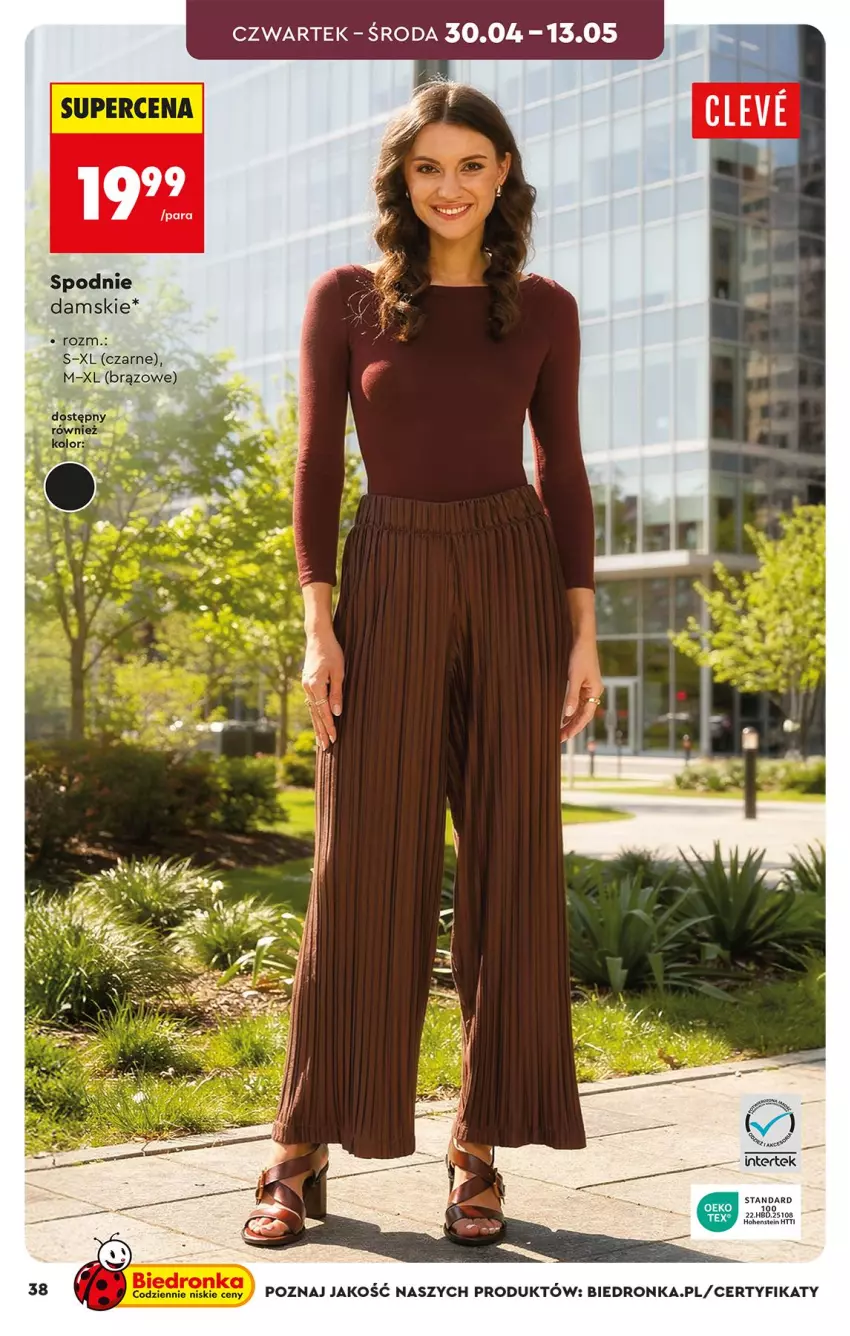 Gazetka promocyjna Biedronka - Okazje Tygodnia - ważna 25.04 do 09.05.2026 - strona 38 - produkty: Spodnie