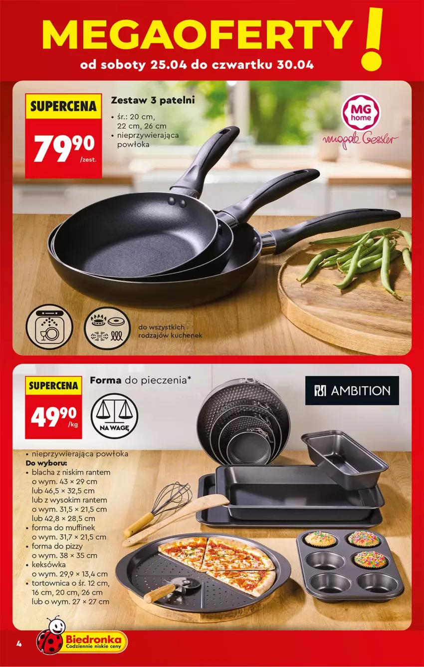 Gazetka promocyjna Biedronka - Okazje Tygodnia - ważna 25.04 do 09.05.2026 - strona 4 - produkty: Keksówka, Sok, Tortownica