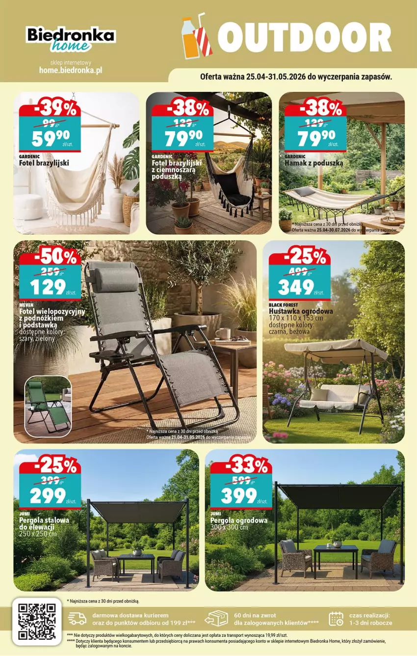 Gazetka promocyjna Biedronka - Okazje Tygodnia - ważna 25.04 do 09.05.2026 - strona 40 - produkty: Fotel, Lack, Por, Sport, Tran