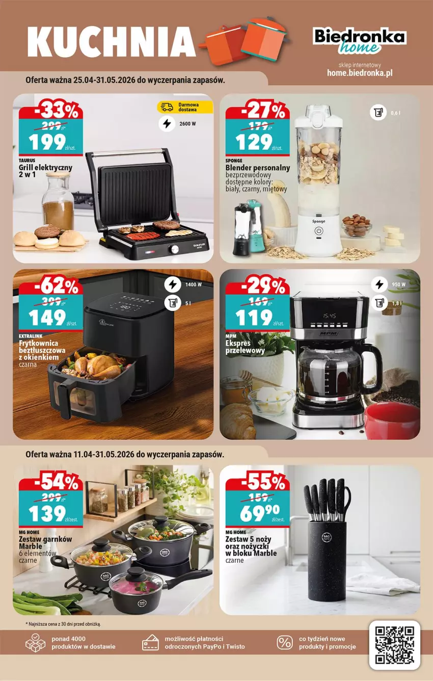 Gazetka promocyjna Biedronka - Okazje Tygodnia - ważna 25.04 do 09.05.2026 - strona 43 - produkty: Blender, Grill, Noż, Nożyczki