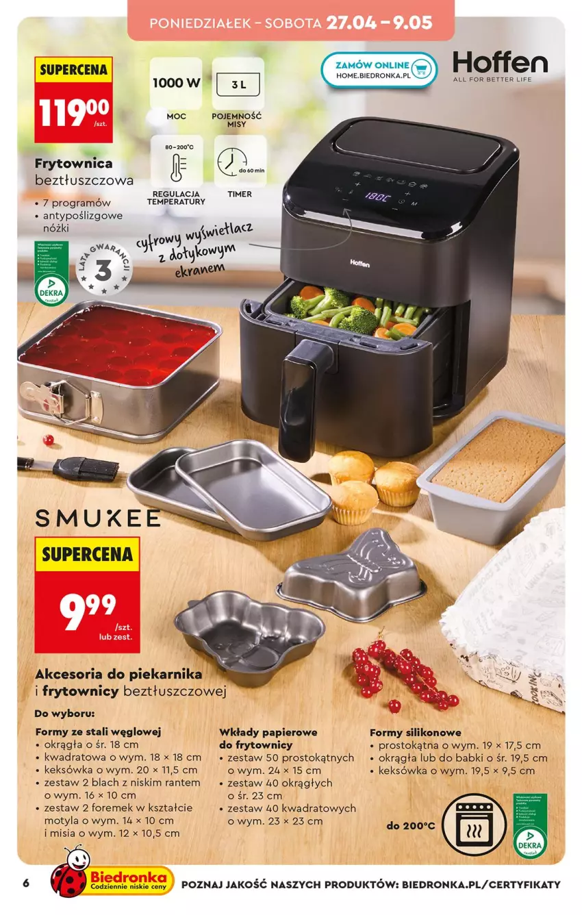 Gazetka promocyjna Biedronka - Okazje Tygodnia - ważna 25.04 do 09.05.2026 - strona 6 - produkty: Gra, Keksówka, Papier, Piekarnik, Tusz