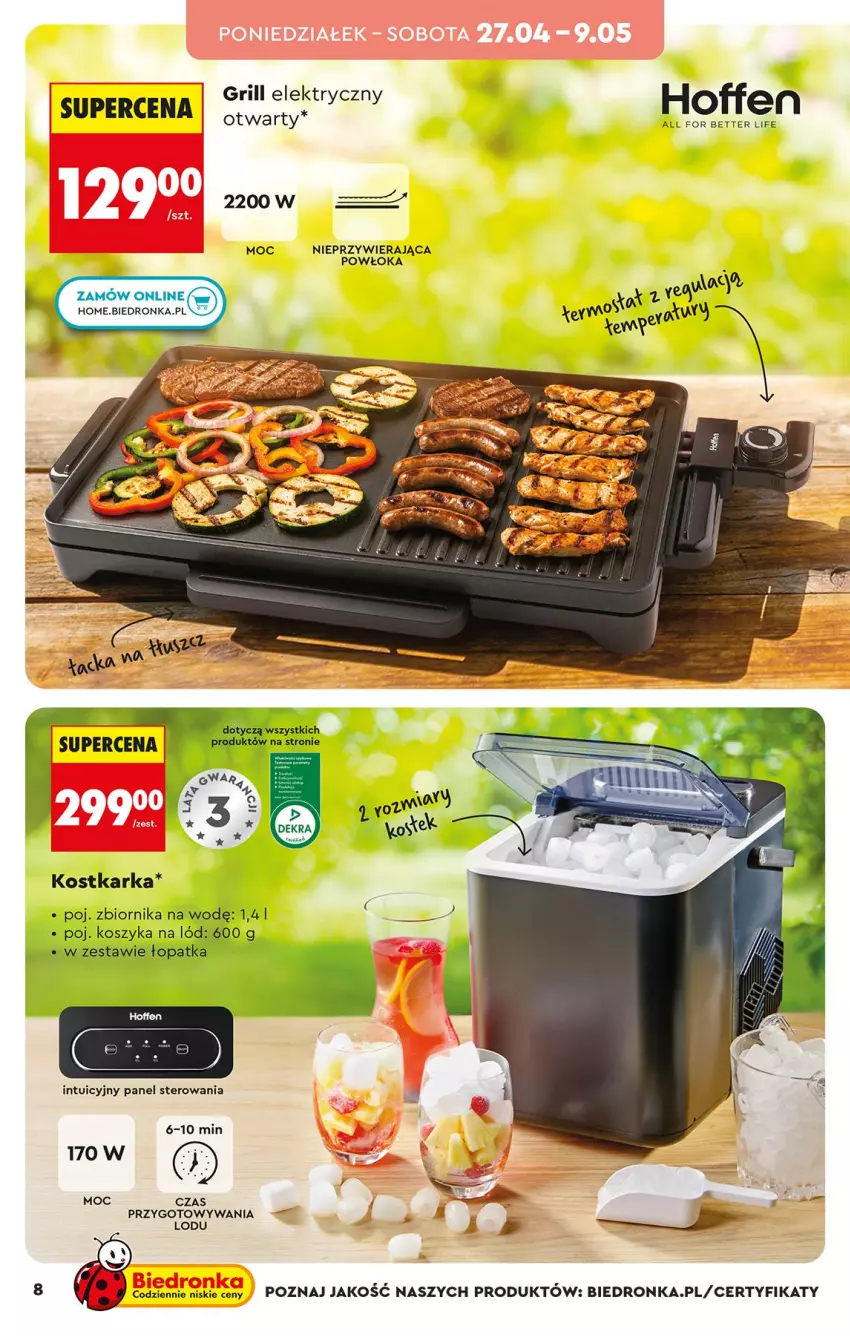 Gazetka promocyjna Biedronka - Okazje Tygodnia - ważna 25.04 do 09.05.2026 - strona 8 - produkty: Grill, Kosz