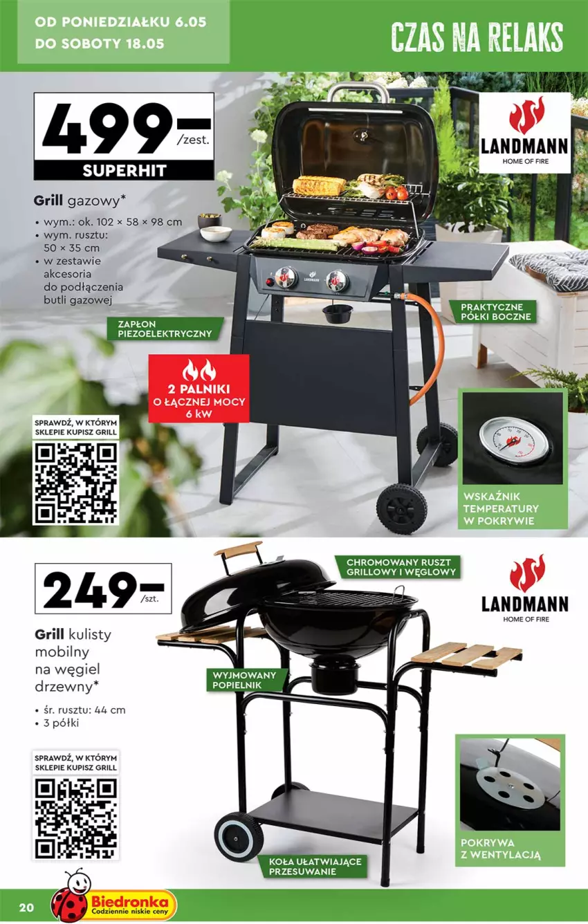 Gazetka promocyjna Biedronka - ważna 06.05 do 18.05.2024 - strona 20 - produkty: Grill, Mobil