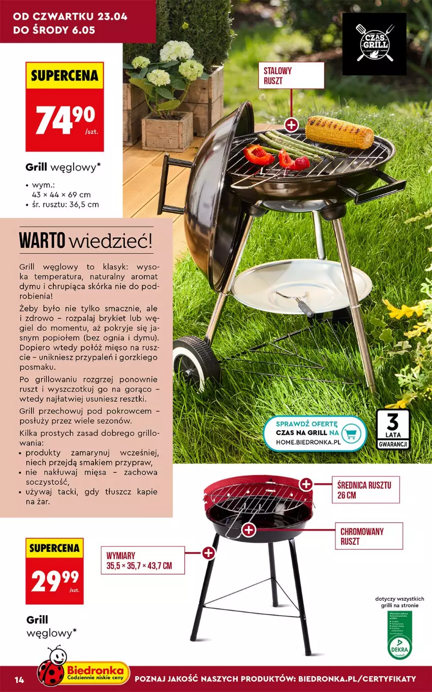 Gazetka promocyjna Biedronka - Gazetka - ważna 20.04 do 27.04.2026 - strona 14 - produkty: Grill, Mięso
