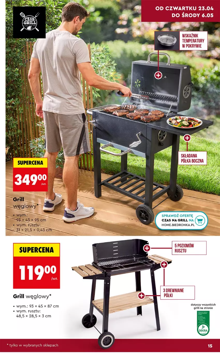 Gazetka promocyjna Biedronka - Gazetka - ważna 20.04 do 27.04.2026 - strona 15 - produkty: Grill, Półka