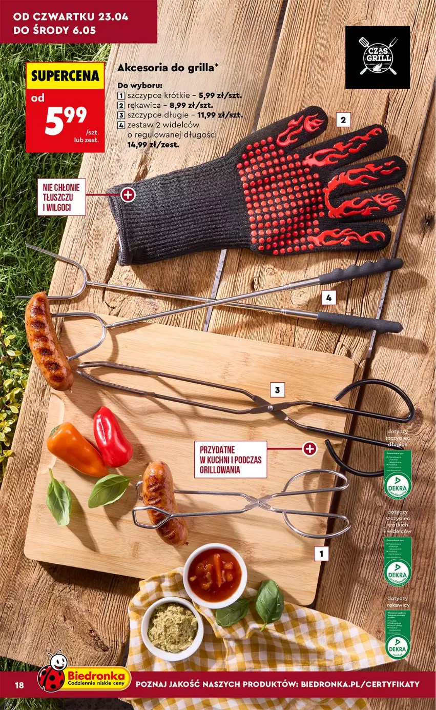 Gazetka promocyjna Biedronka - Gazetka - ważna 20.04 do 27.04.2026 - strona 18 - produkty: Fa, Feta, Grill, LG, Szczypce