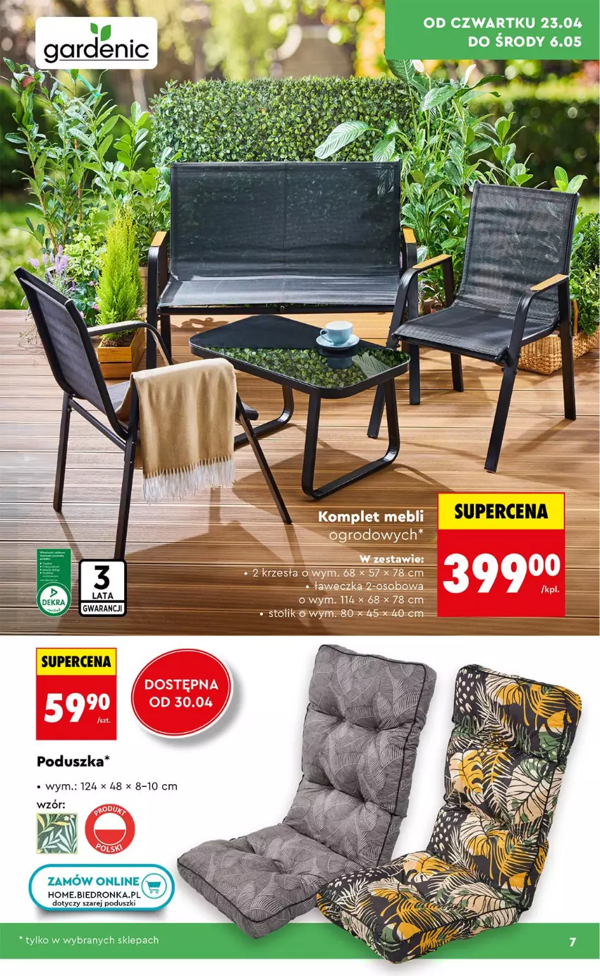 Gazetka promocyjna Biedronka - Gazetka - ważna 20.04 do 27.04.2026 - strona 7 - produkty: Fa, Poduszka, Stolik