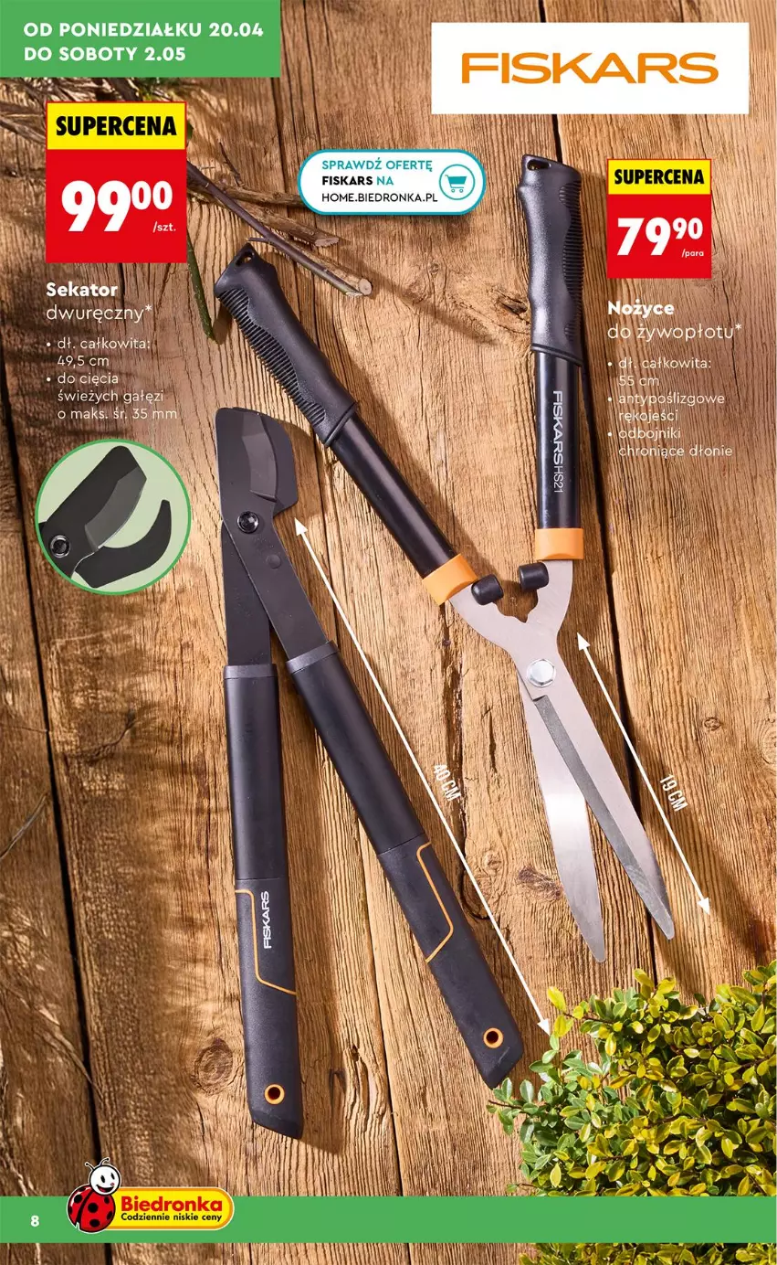 Gazetka promocyjna Biedronka - Gazetka - ważna 20.04 do 27.04.2026 - strona 8 - produkty: Fiskars, Manta
