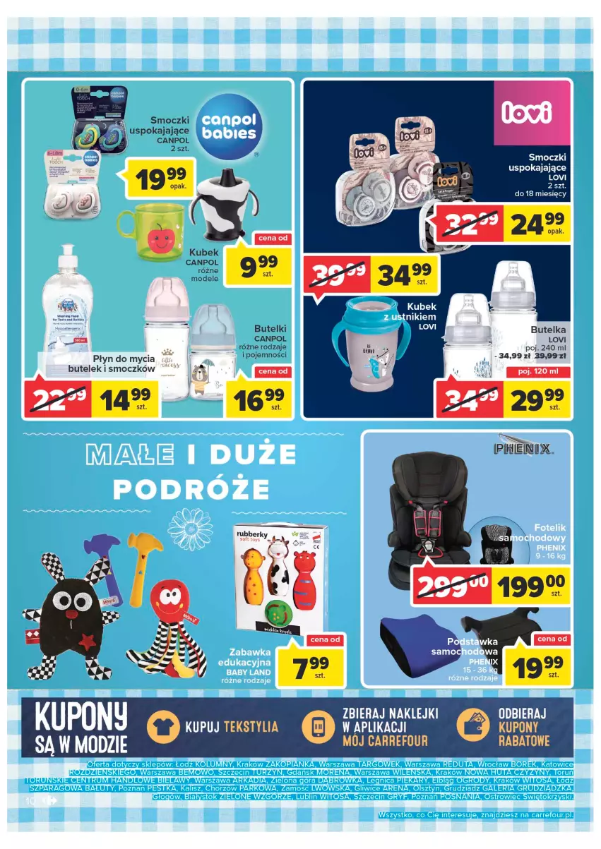 Gazetka promocyjna Carrefour - Gazzetka Polskie znane i kochane - ważna 23.08 do 29.08.2022 - strona 10 - produkty: Canpol, Klej, Kubek, Lovi, Płyn do mycia