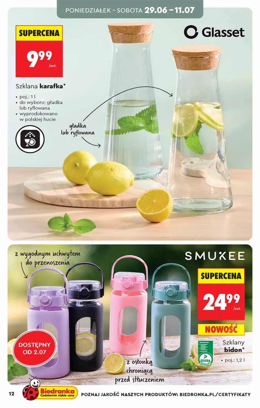 Gazetka promocyjna Biedronka - Okazje Tygodnia - ważna 27.06 do 11.07.2026 - strona 12 - produkty: Karafka, LANA