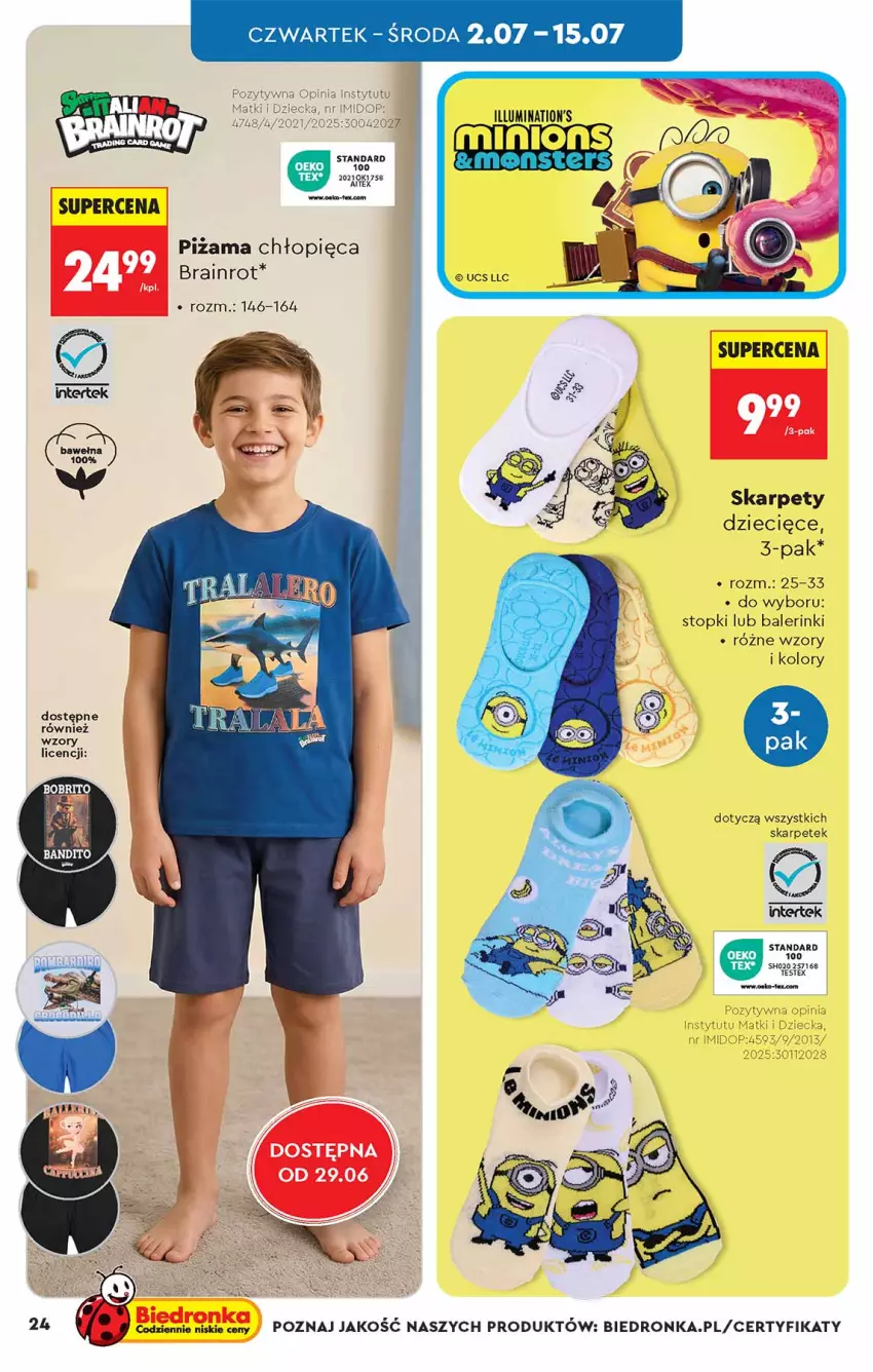 Gazetka promocyjna Biedronka - Okazje Tygodnia - ważna 27.06 do 11.07.2026 - strona 24 - produkty: Dzieci, Fa, Karp, Ocet, Top