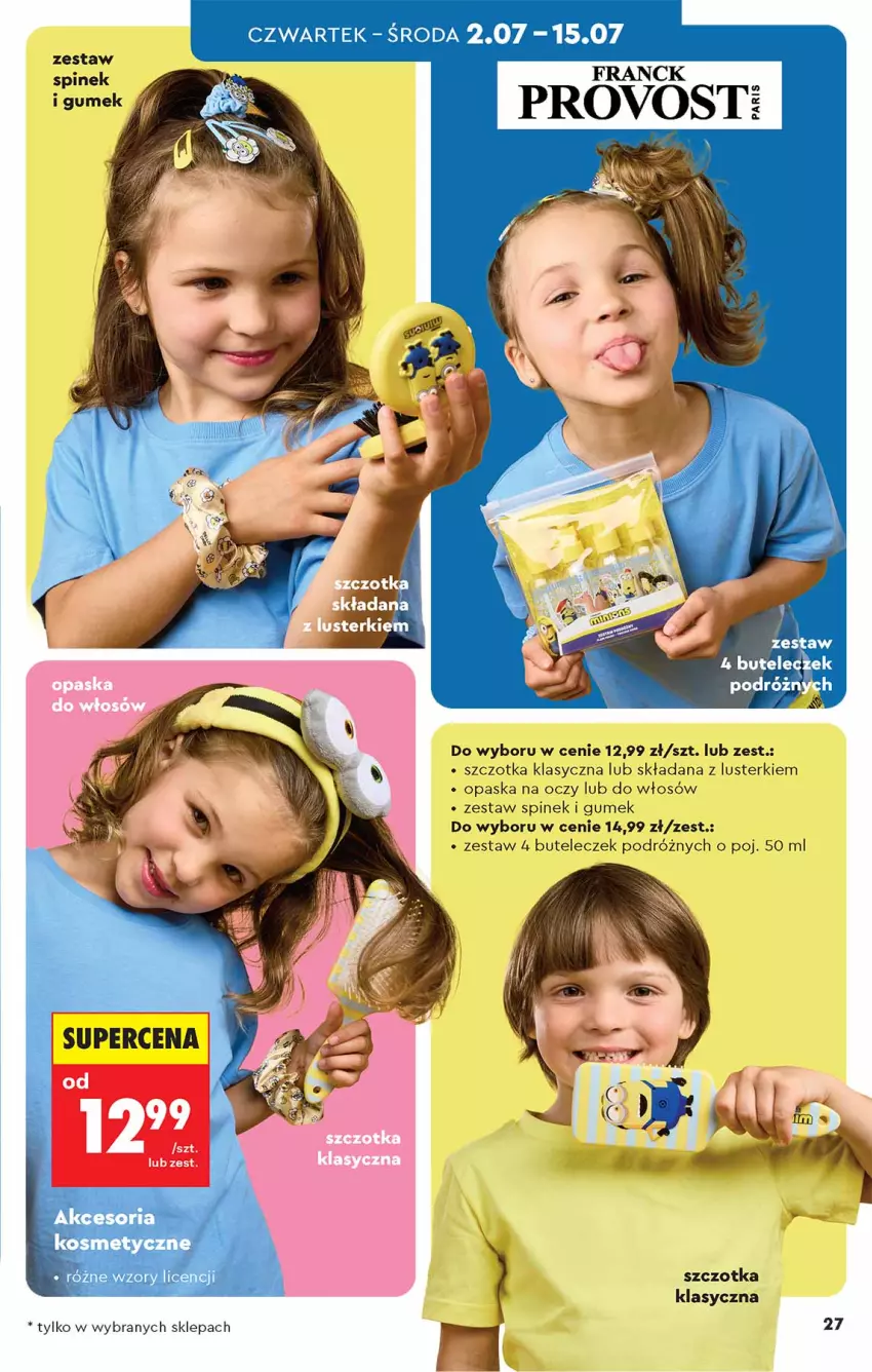 Gazetka promocyjna Biedronka - Okazje Tygodnia - ważna 27.06 do 11.07.2026 - strona 27 - produkty: Franck Provost, Opaska, Opaska na oczy, Szczotka