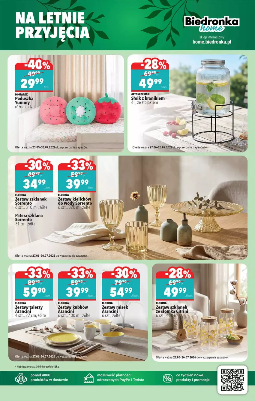 Gazetka promocyjna Biedronka - Okazje Tygodnia - ważna 27.06 do 11.07.2026 - strona 45 - produkty: LANA, Poduszka, Stojak, Talerz, Tera, Zestaw talerzy