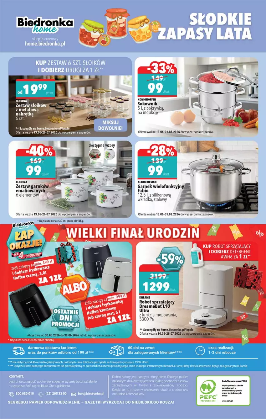 Gazetka promocyjna Biedronka - Okazje Tygodnia - ważna 27.06 do 11.07.2026 - strona 48 - produkty: Fa, Garnek, Gra, Koc, Mop, Robot