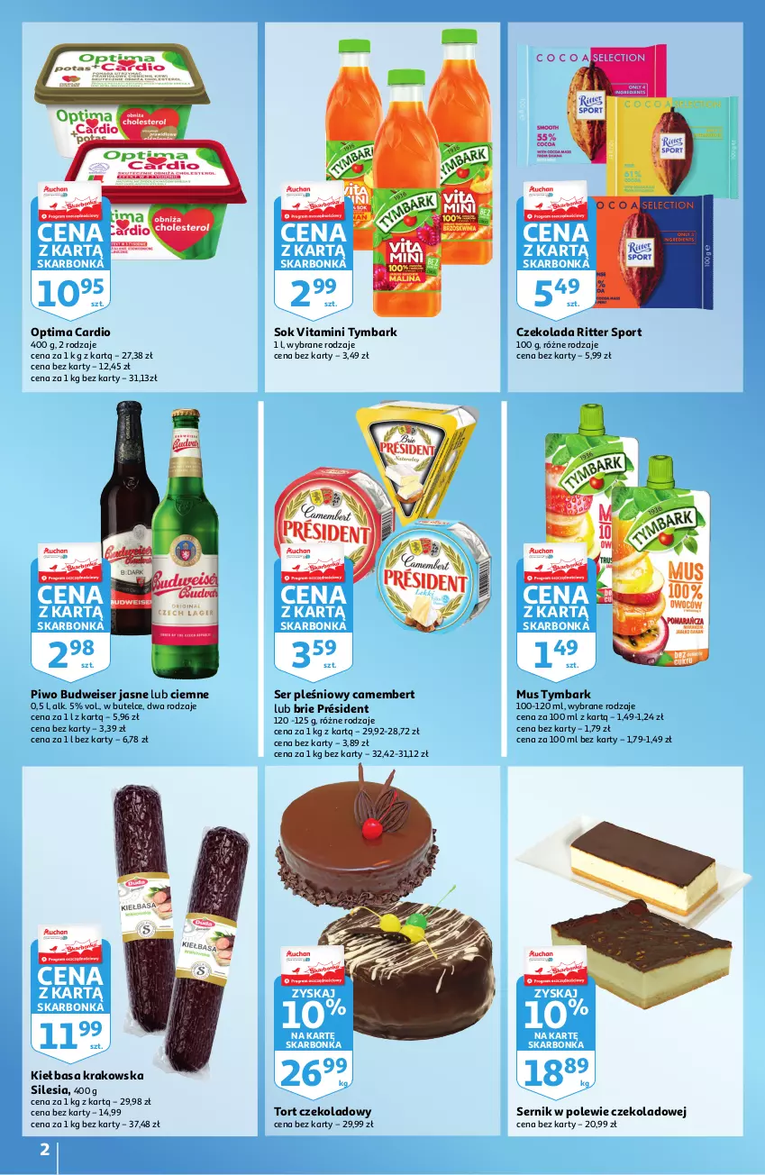 Gazetka promocyjna Auchan - Skarbonka #7 - ważna 18.02 do 25.02.2021 - strona 2 - produkty: Ludwik, Samsung, Ser, Telewizor, Telewizory