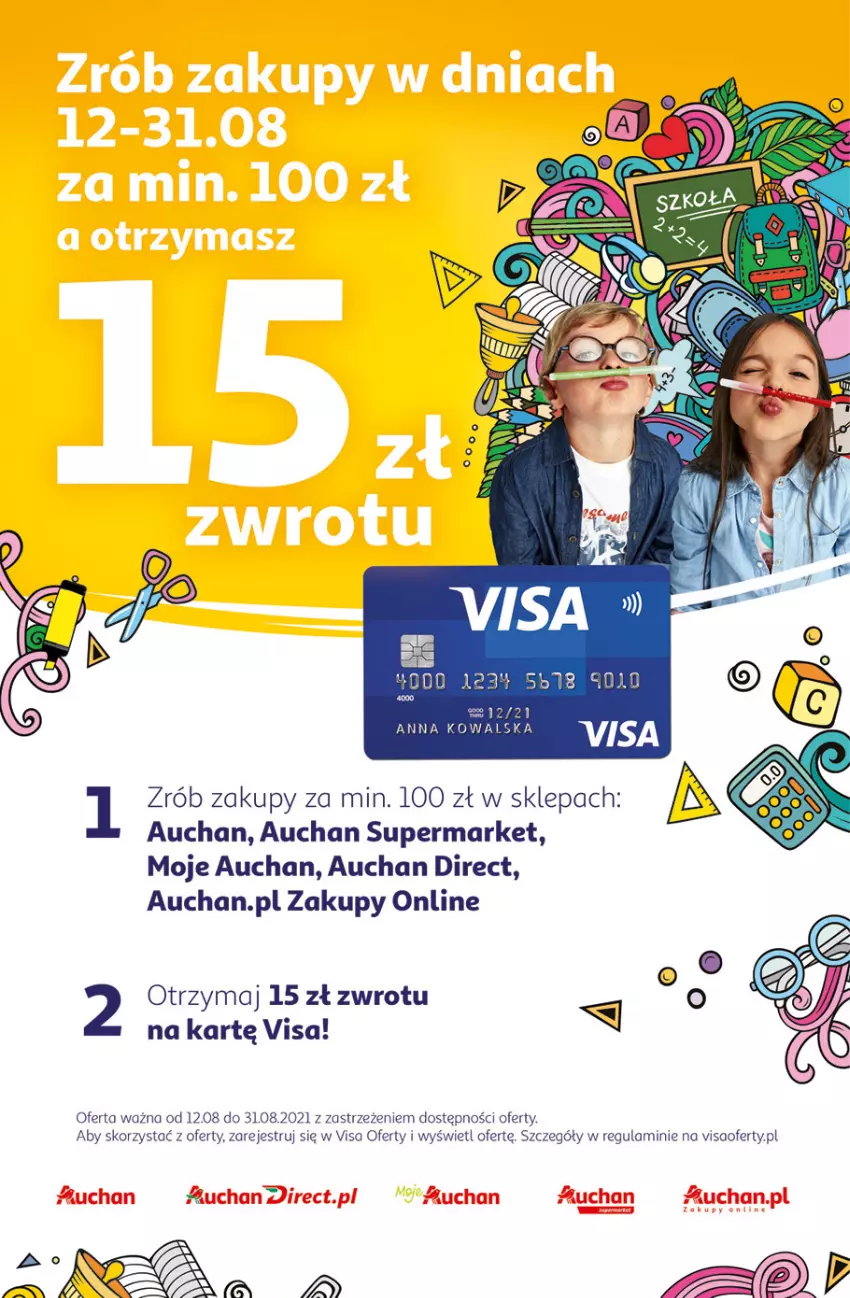 Gazetka promocyjna Auchan - Rysuje się słodka przekąska Hipermarkety - ważna 12.08 do 18.08.2021 - strona 35