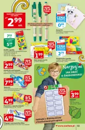 Gazetka promocyjna Auchan - Rysuje się słodka przekąska Hipermarkety - Gazetka - ważna od 18.08 do 18.08.2021 - strona 11 - produkty: Noż, Mus, Nożyczki, Papier, Długopis, Tusz, Plastelina