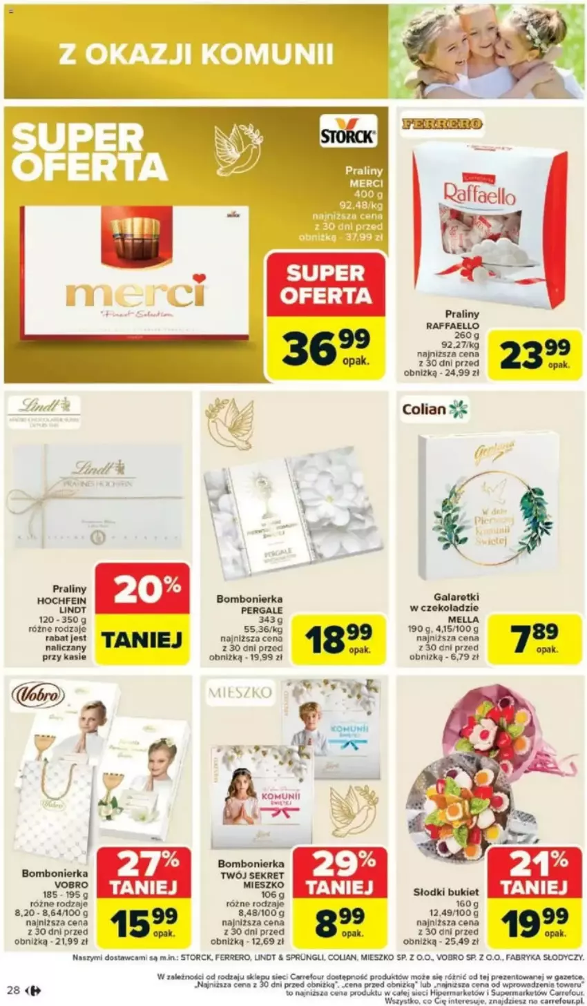 Gazetka promocyjna Carrefour - ważna 05.05 do 10.05.2025 - strona 24 - produkty: Bukiet, Fa, Gala, Galaretki, Kret, Praliny, Raffaello