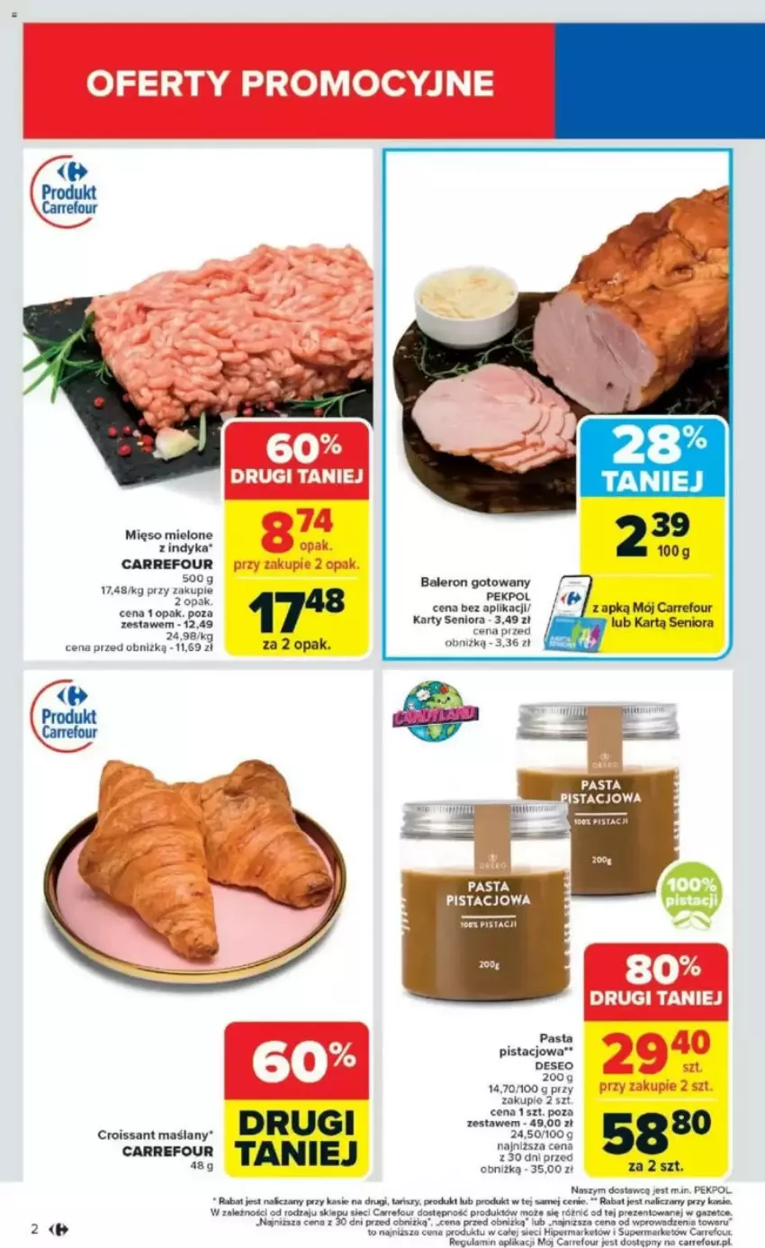 Gazetka promocyjna Carrefour - ważna 05.05 do 10.05.2025 - strona 34 - produkty: Croissant, Laur, Mięso, Mięso mielone, Pekpol
