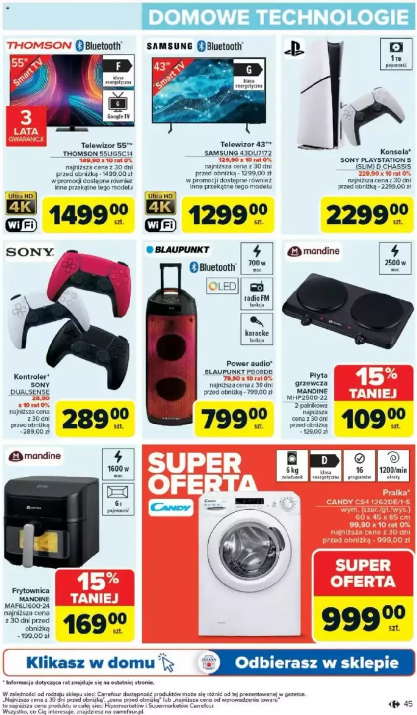 Gazetka promocyjna Carrefour - ważna 05.05 do 10.05.2025 - strona 42 - produkty: Gra, HP, Kontroler, Moda, PlayStation, PlayStation 5, Płyta, Power audio, Samsung, Sony, Telewizor, Thomson