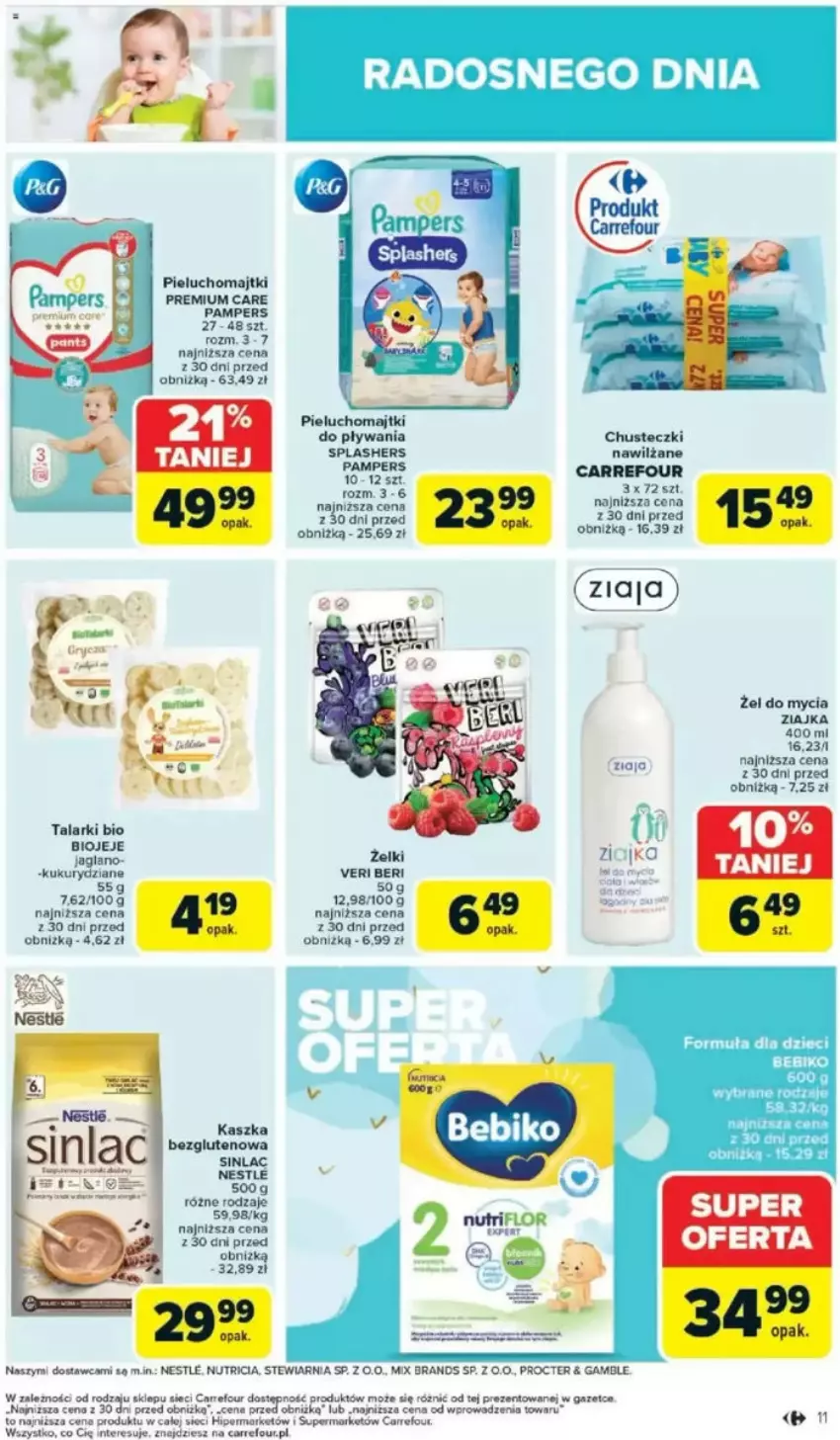 Gazetka promocyjna Carrefour - ważna 05.05 do 10.05.2025 - strona 5 - produkty: Bebiko, Chusteczki, Dzieci, Fa, Majtki, Pampers, Pieluchomajtki, Sinlac, Ziaja, Ziajka