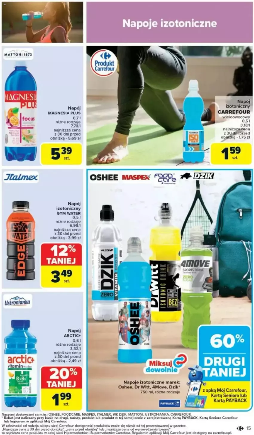 Gazetka promocyjna Carrefour - ważna 05.05 do 10.05.2025 - strona 9 - produkty: Napój, Napój izotoniczny, Napoje, Oshee