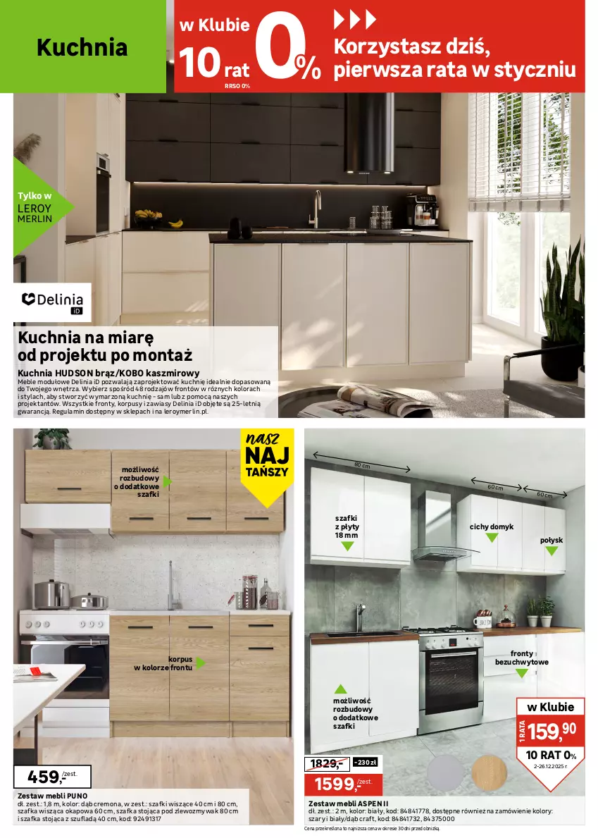 Gazetka promocyjna Leroy Merlin - Gazetka Leroy Merlin - ważna 02.12 do 26.12.2025 - strona 14 - produkty: Ajax, Bateria, Bateria kuchenna, KOBO, Korpusy, Kuchnia, Meble, Ociekacz, Okap, Perła, Rama, Sok, Syfon, Szafka, Tablet, Vileda, Zlew, Zlewozmywak