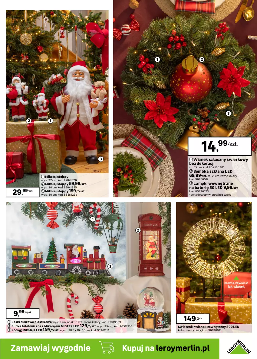 Gazetka promocyjna Leroy Merlin - Gazetka Leroy Merlin - ważna 02.12 do 26.12.2025 - strona 3 - produkty: Bombki, LANA, Pociąg, Reflektor, Telefon