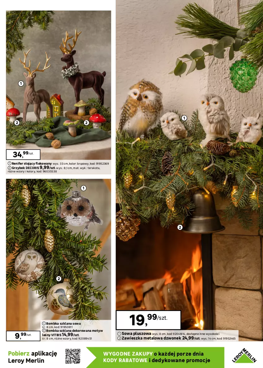 Gazetka promocyjna Leroy Merlin - Gazetka Leroy Merlin - ważna 02.12 do 26.12.2025 - strona 5 - produkty: Bombki, Dzwonek, LANA, Por, Renifer, Sok, Stojak, Tera