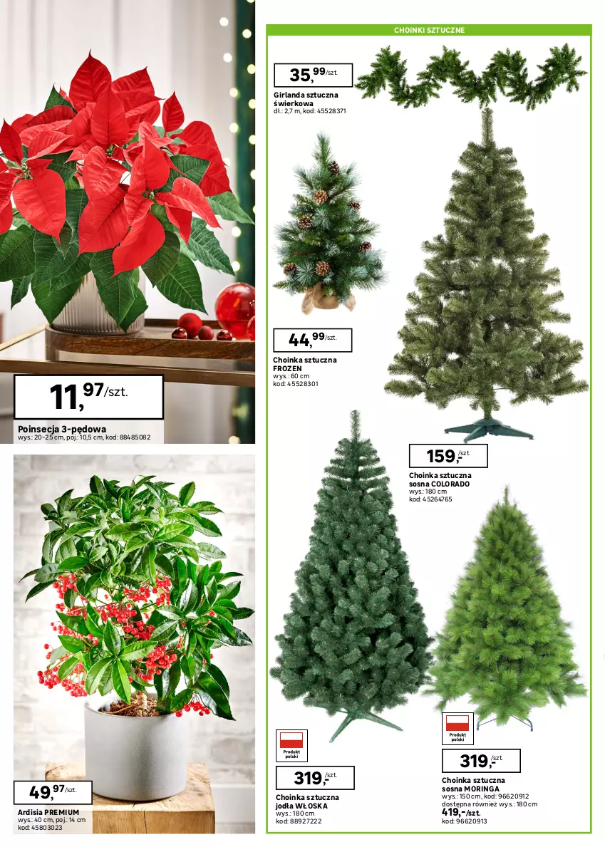 Gazetka promocyjna Leroy Merlin - Gazetka Leroy Merlin - ważna 02.12 do 26.12.2025 - strona 8 - produkty: Choinka, Frozen, Girlanda, Inka, Kask, Poinsecja, Sos, Stojak